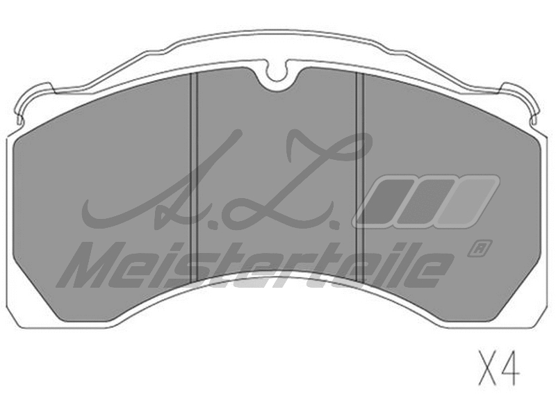 Brake Pad Set, disc brake (AZMT-44-022-2444)
