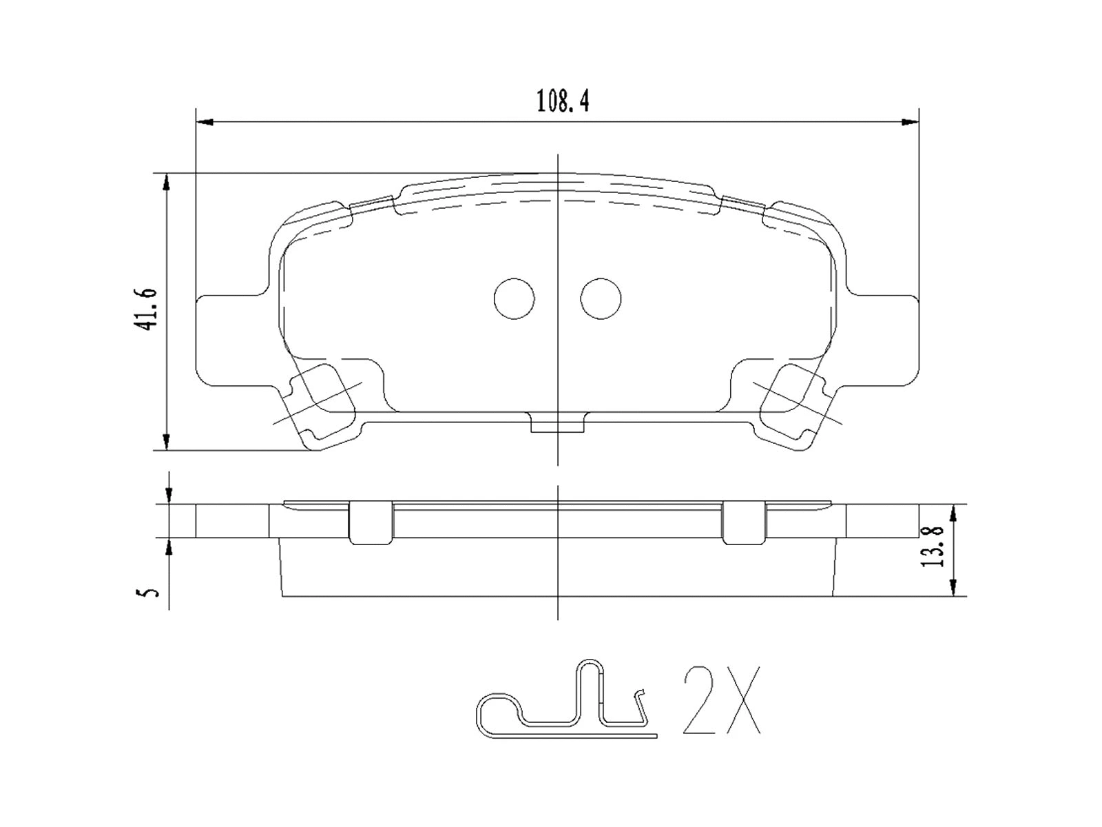 Brake Pad Set, disc brake (AZMT-44-022-1062)
