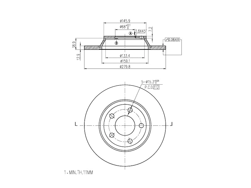 Brake Disc (AZMT-44-024-1489)
