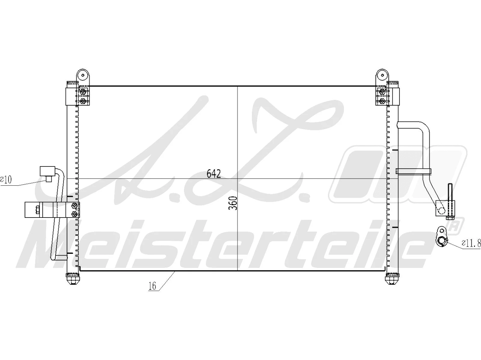 Condenser, air conditioning (AZMT-45-030-1154)