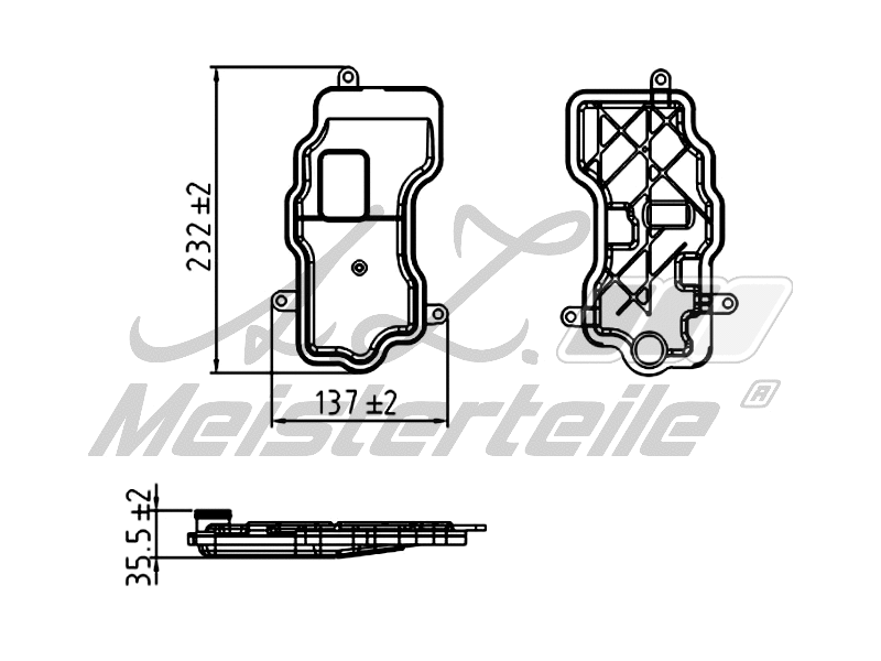 Hydraulic Filter, automatic transmission (AZMT-41-050-1139)