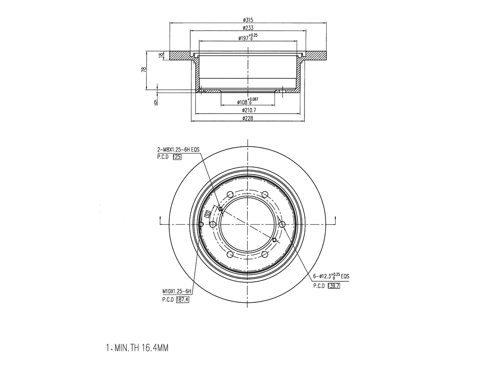 Brake Disc (AZMT-44-024-1485)