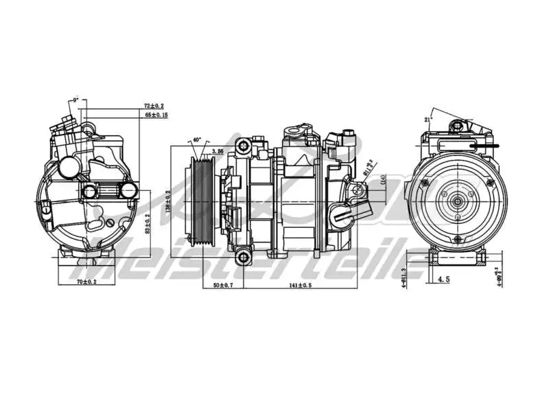 Compressor, air conditioning (AZMT-45-041-1040)
