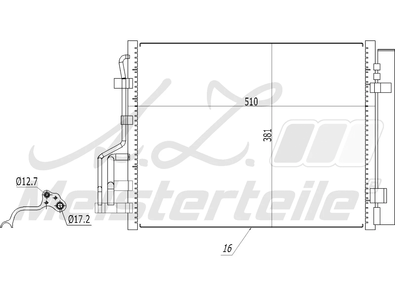 Condenser, air conditioning (AZMT-45-030-1372)