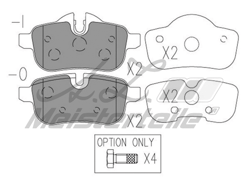 Brake Pad Set, disc brake (AZMT-44-022-1759)