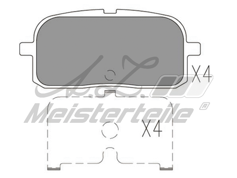 Brake Pad Set, disc brake (AZMT-44-022-2279)