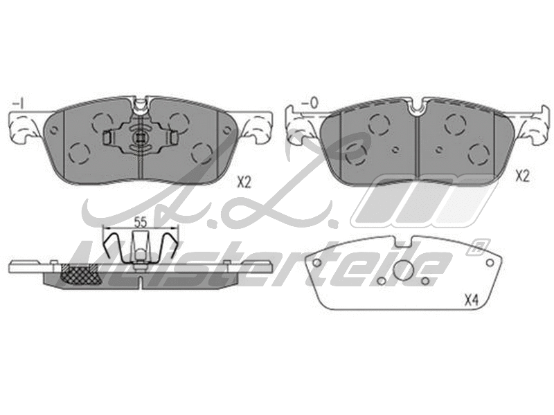 Brake Pad Set, disc brake (AZMT-44-022-2010)