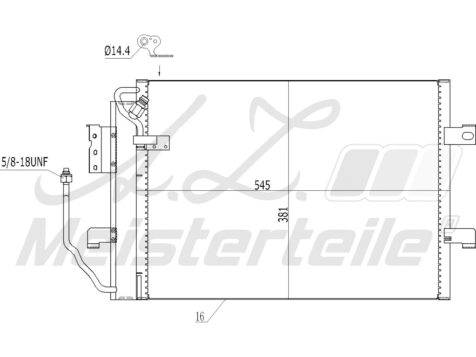 Condenser, air conditioning (AZMT-45-030-1271)