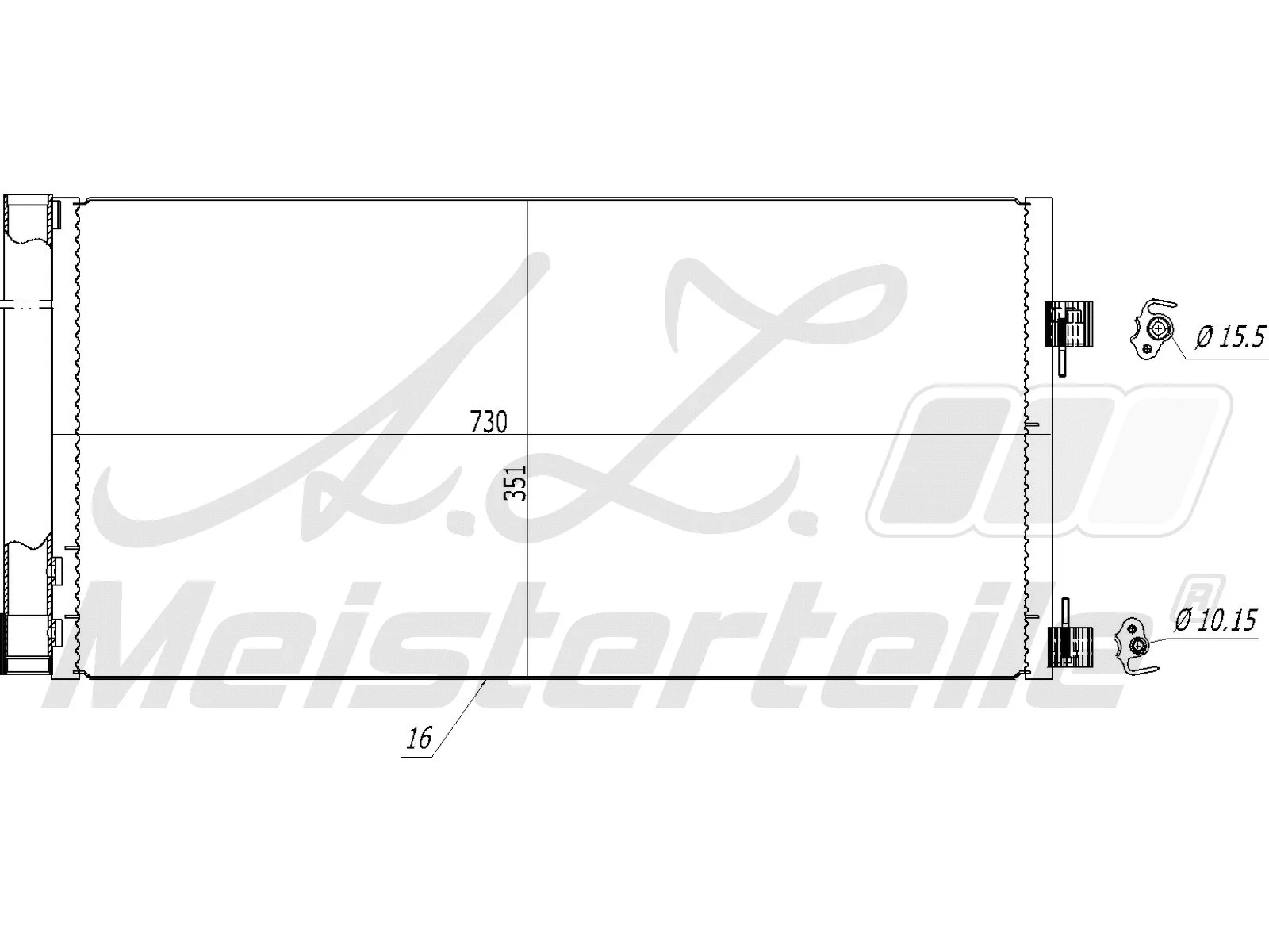 Condenser, air conditioning (AZMT-45-030-1387)