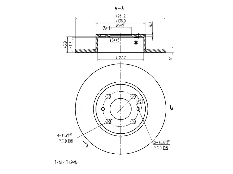 Brake Disc (AZMT-44-024-1008)