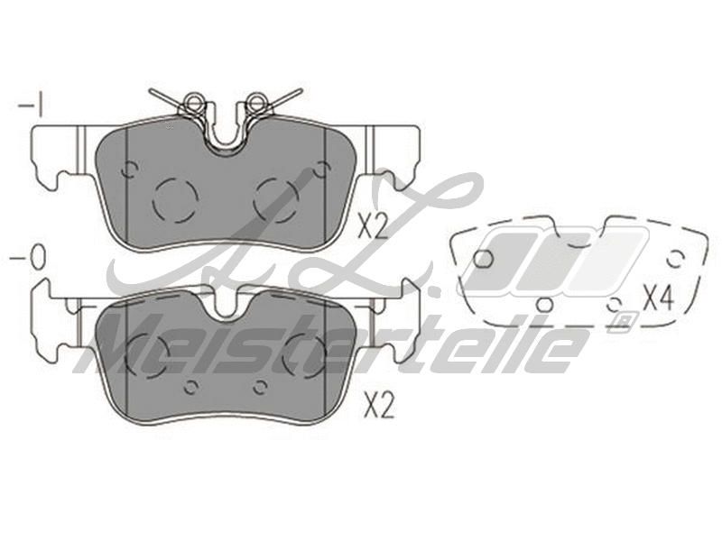 Brake Pad Set, disc brake (AZMT-44-022-1907)