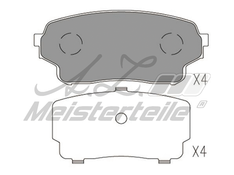 Brake Pad Set, disc brake (AZMT-44-022-1707)