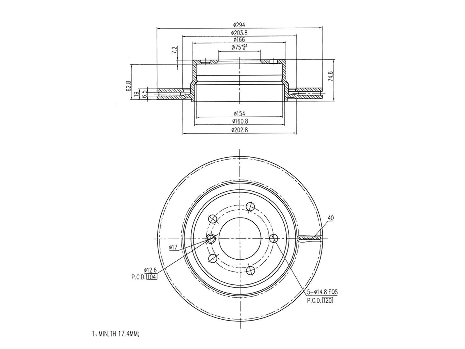 Brake Disc (AZMT-44-024-1174)