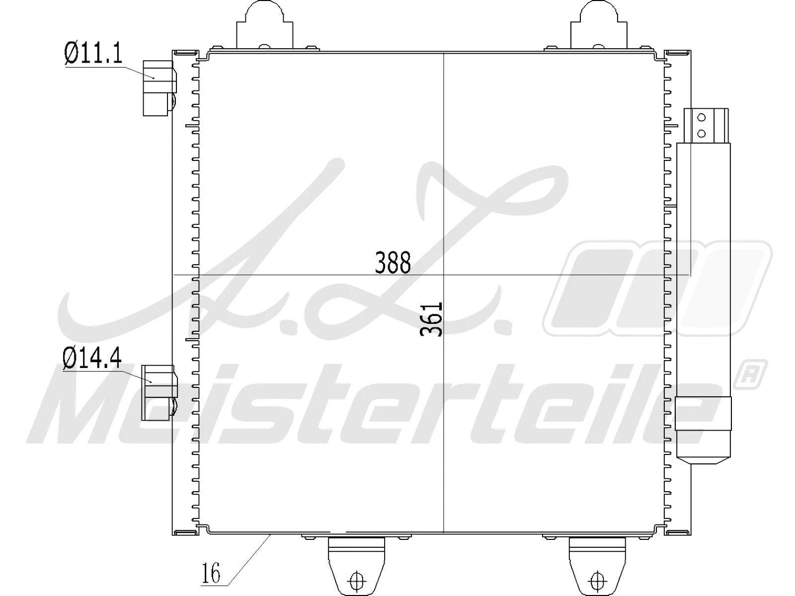 Condenser, air conditioning (AZMT-45-030-1339)