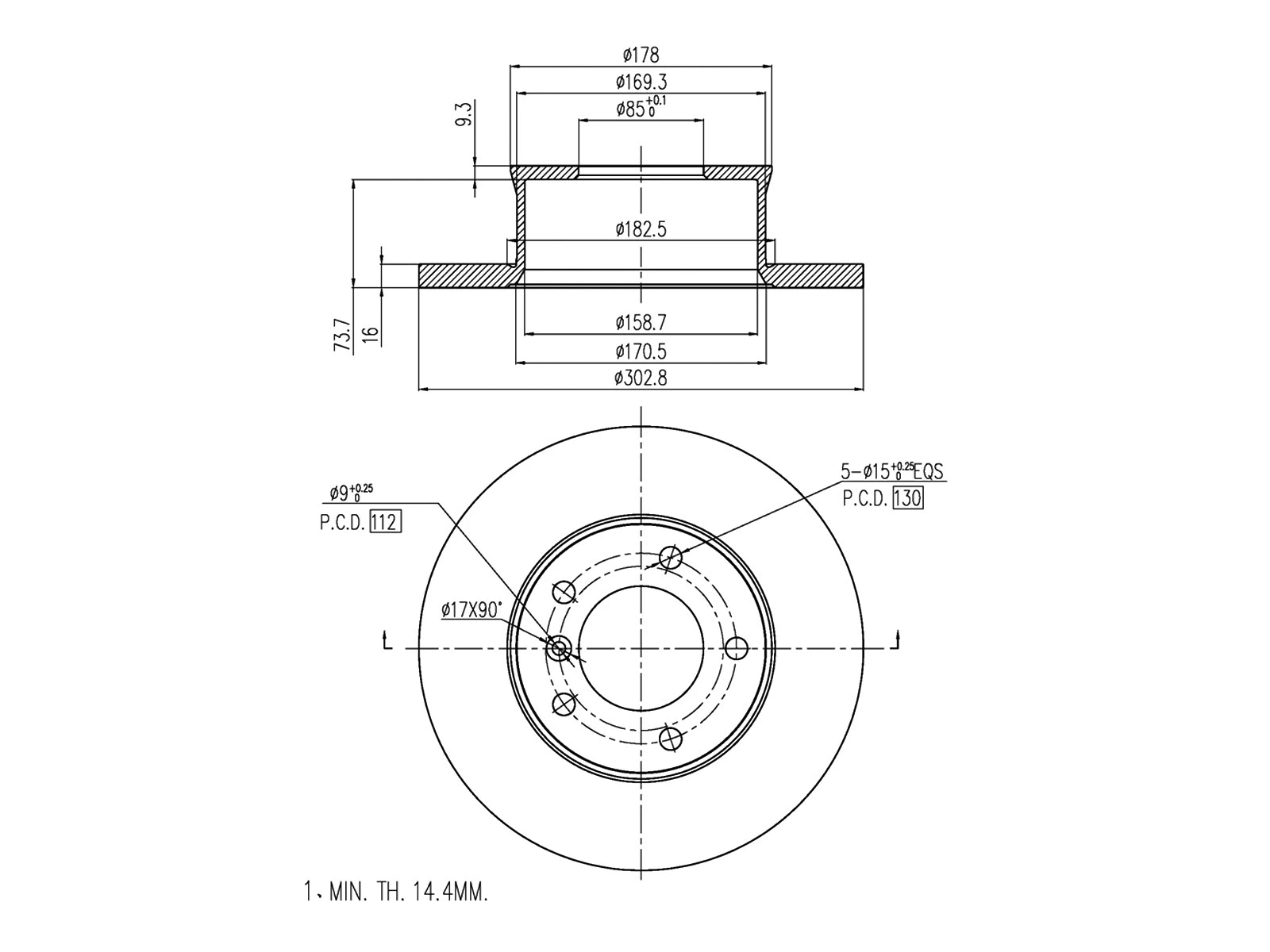 Brake Disc (AZMT-44-024-1426)