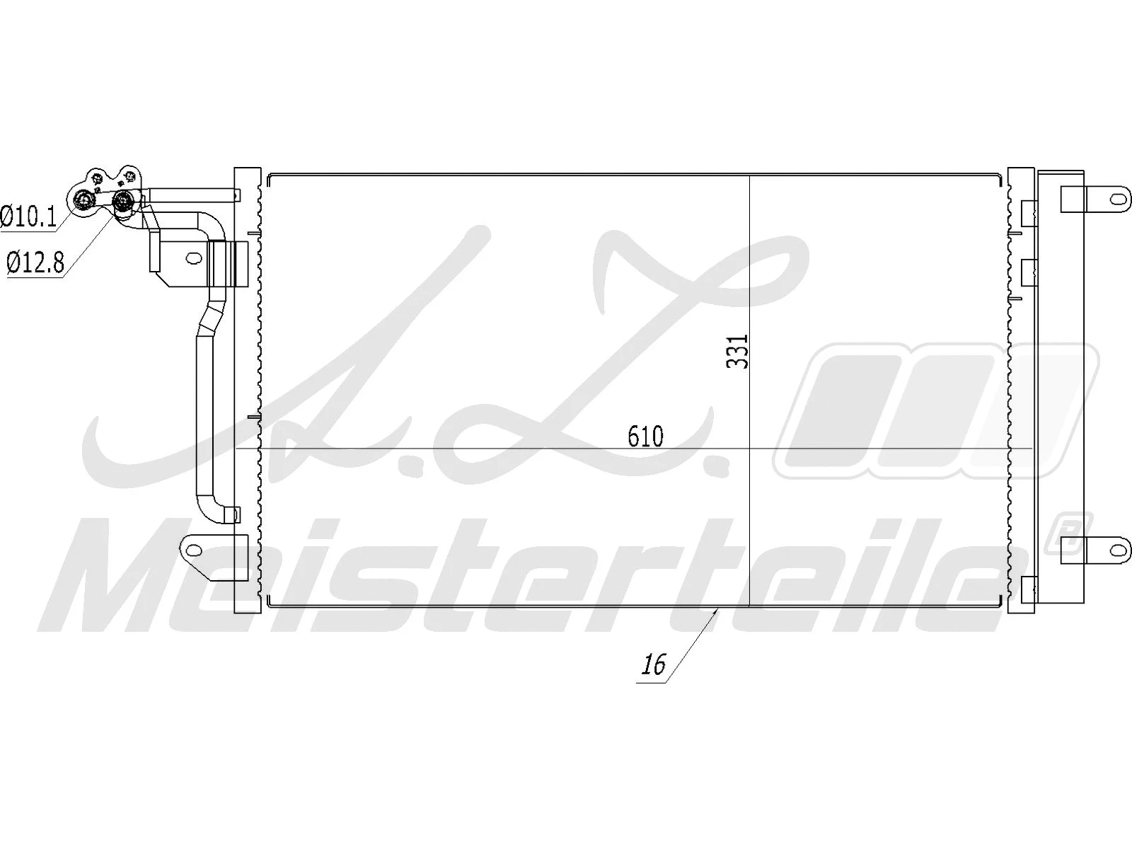 Condenser, air conditioning (AZMT-45-030-1287)
