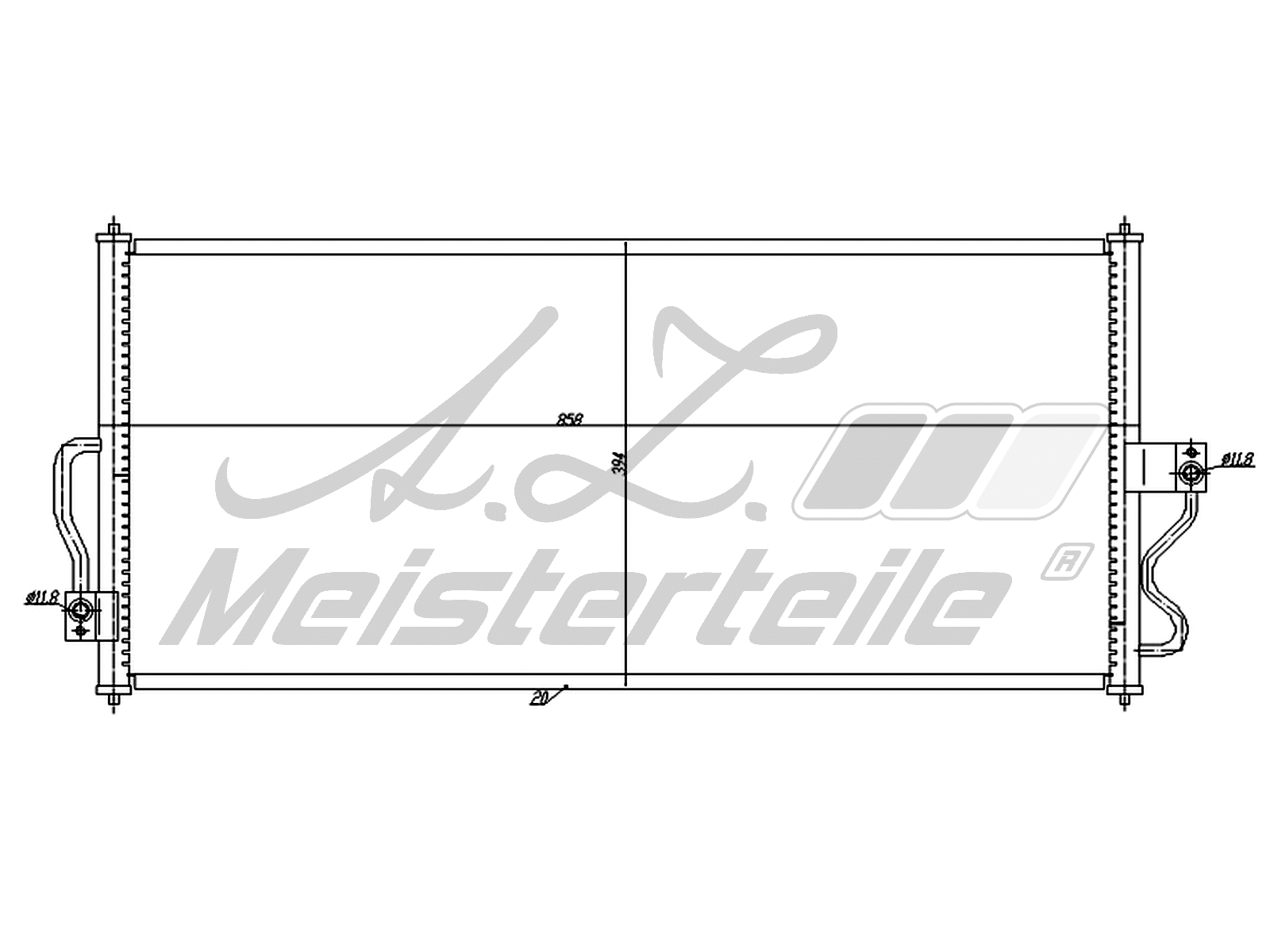 Condenser, air conditioning (AZMT-45-030-1210)