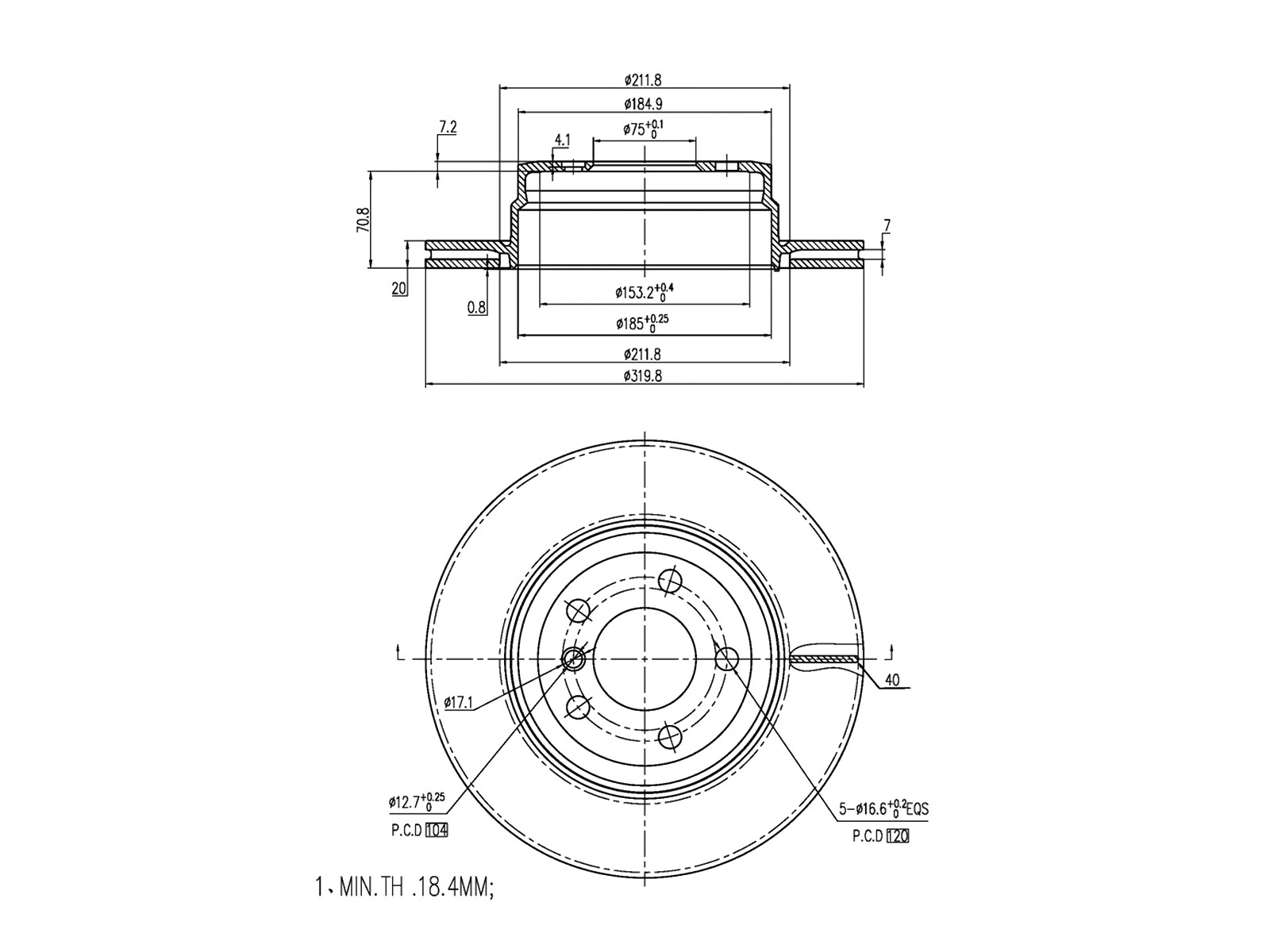 Brake Disc (AZMT-44-024-1364)