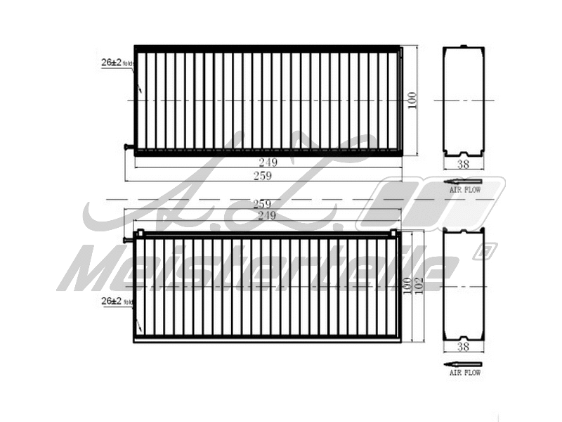 Filter, cabin air (AZMT-41-010-1535)