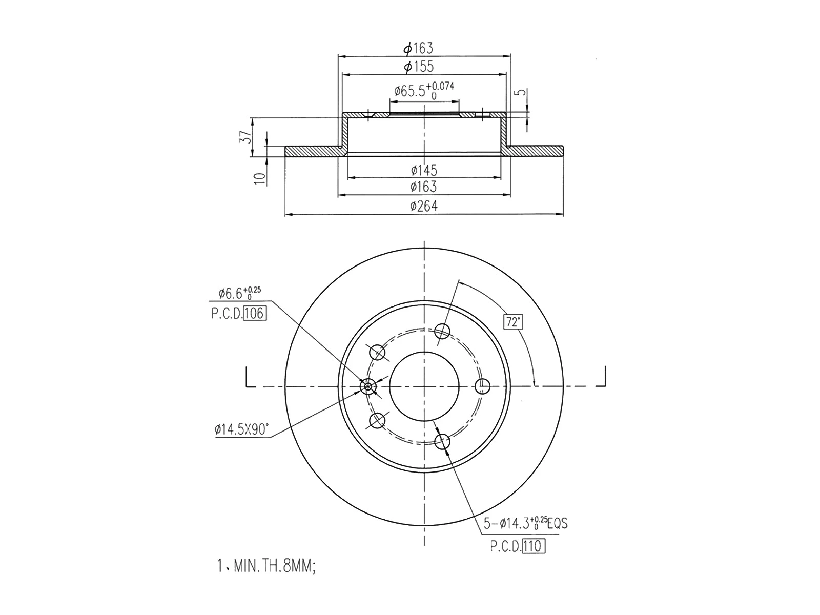 Brake Disc (AZMT-44-024-1033)