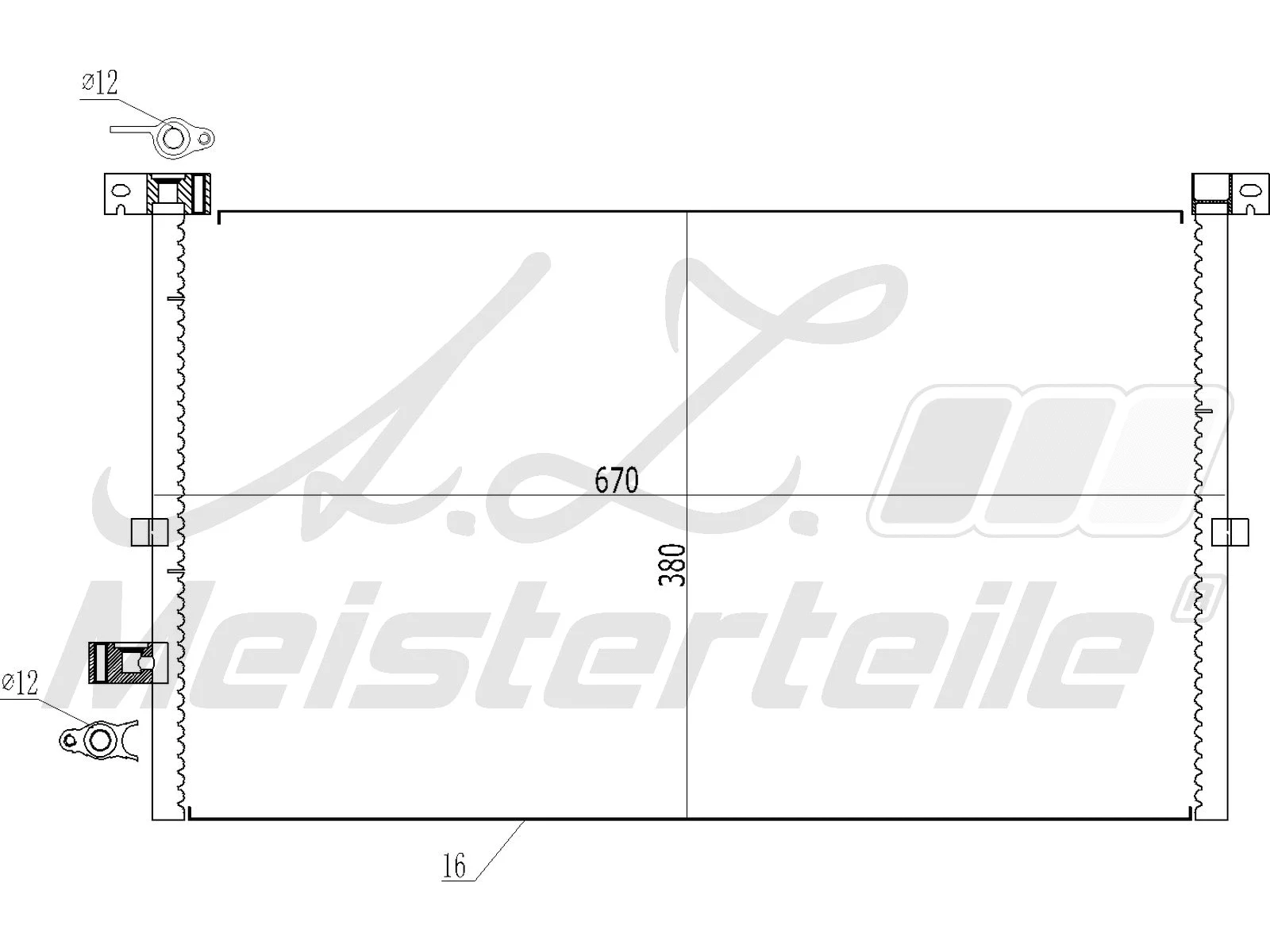 Condenser, air conditioning (AZMT-45-030-1118)