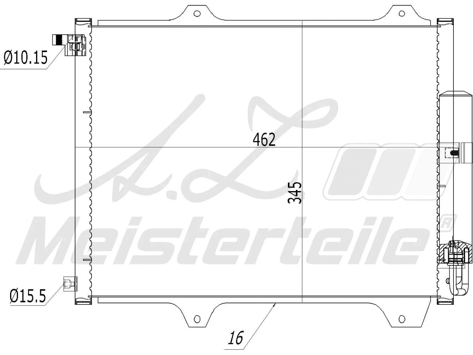Condenser, air conditioning (AZMT-45-030-1361)