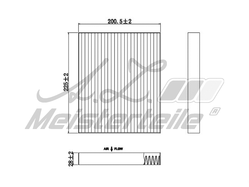 Filter, cabin air (AZMT-41-010-1511)