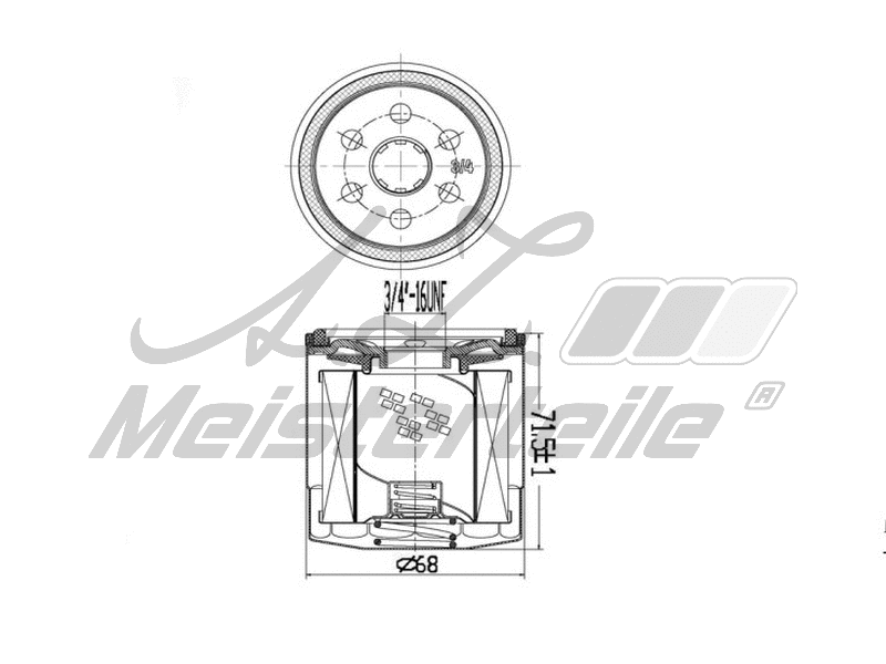 Oil Filter (AZMT-41-040-1330)