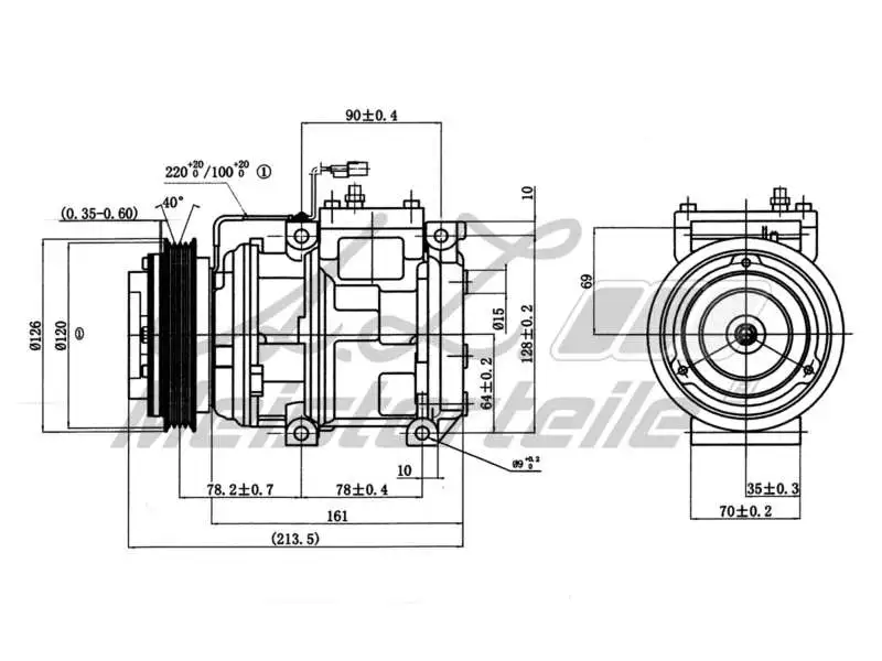 Compressor, air conditioning (AZMT-45-041-1148)