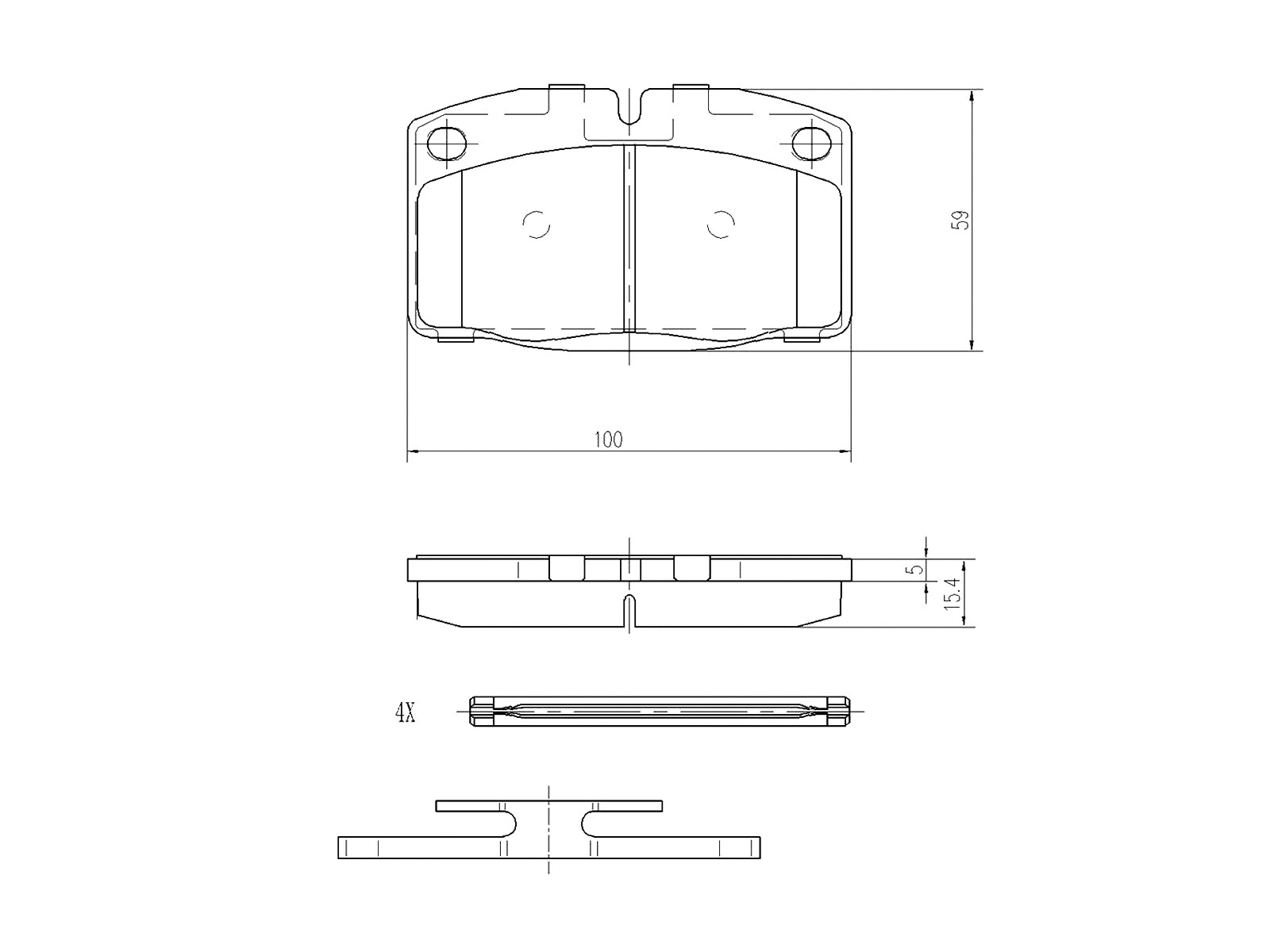 Brake Pad Set, disc brake (AZMT-44-022-1202)