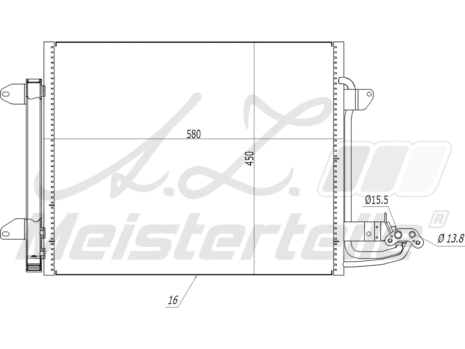 Condenser, air conditioning (AZMT-45-030-1060)