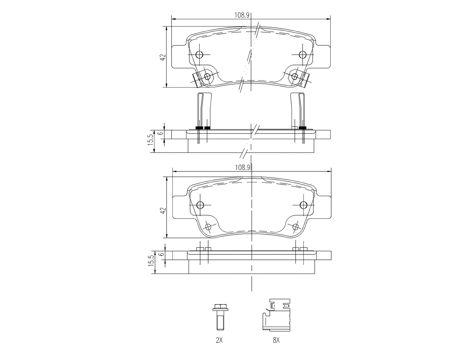 Brake Pad Set, disc brake