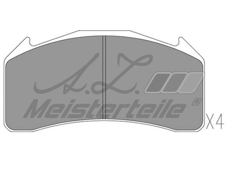 Brake Pad Set, disc brake (AZMT-44-022-2361)