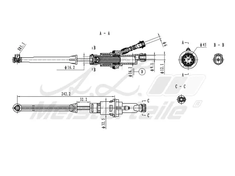 Master Cylinder, clutch (AZMT-47-030-1098)