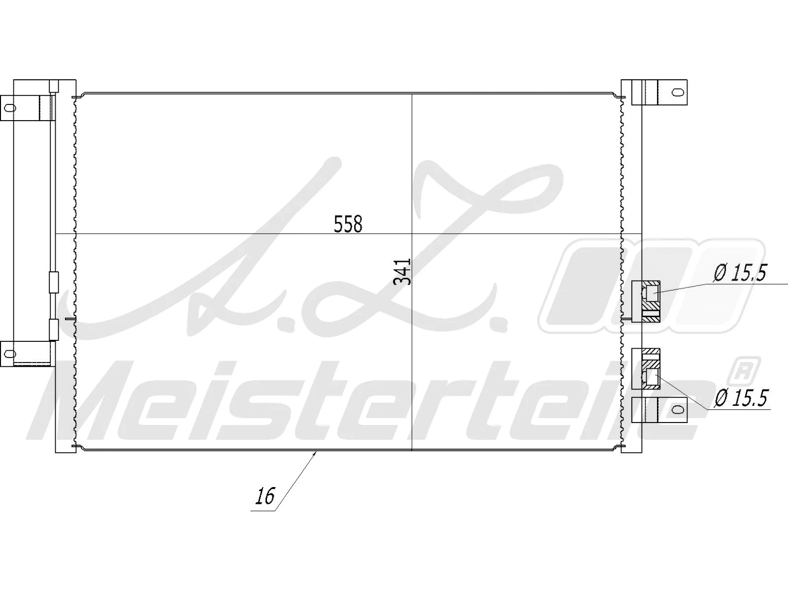 Condenser, air conditioning (AZMT-45-030-1470)