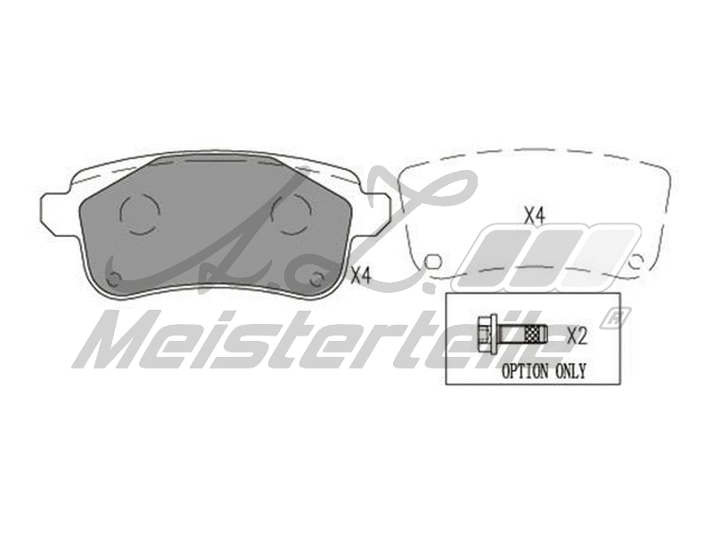 Brake Pad Set, disc brake (AZMT-44-022-2018)