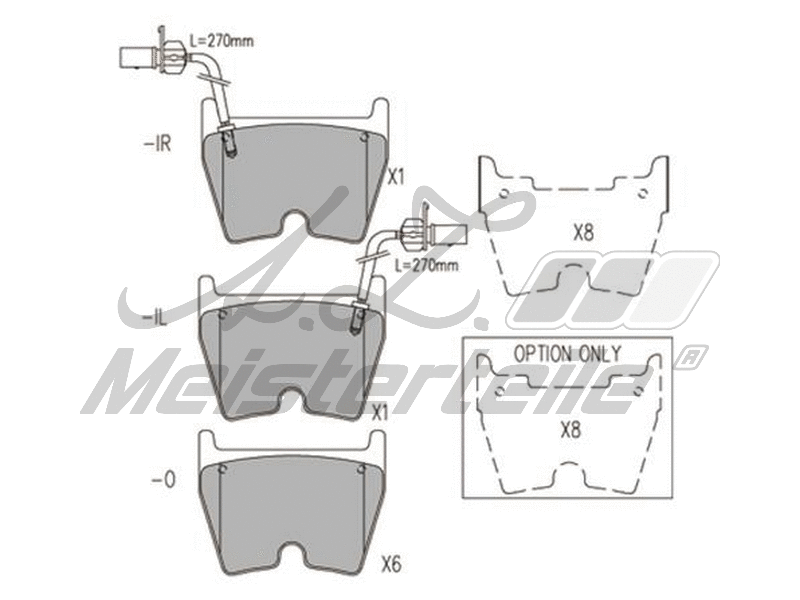 Brake Pad Set, disc brake (AZMT-44-022-2192)