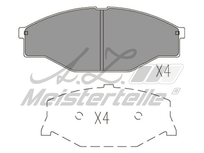 Brake Pad Set, disc brake (AZMT-44-022-2605)