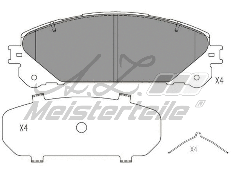 Brake Pad Set, disc brake (AZMT-44-022-1713)