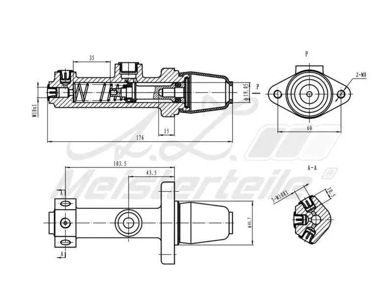 Brake Master Cylinder (AZMT-44-110-1093)