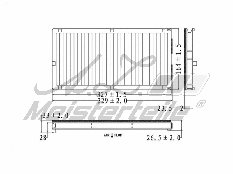 Filter, cabin air (AZMT-41-010-1585)