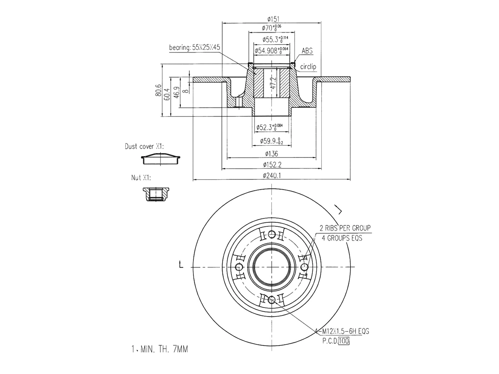 Brake Disc (AZMT-44-024-1199)
