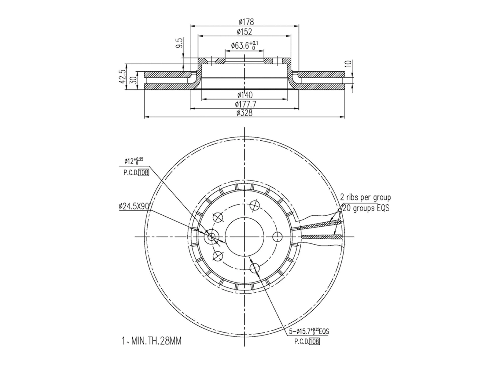 Brake Disc (AZMT-44-024-1395)