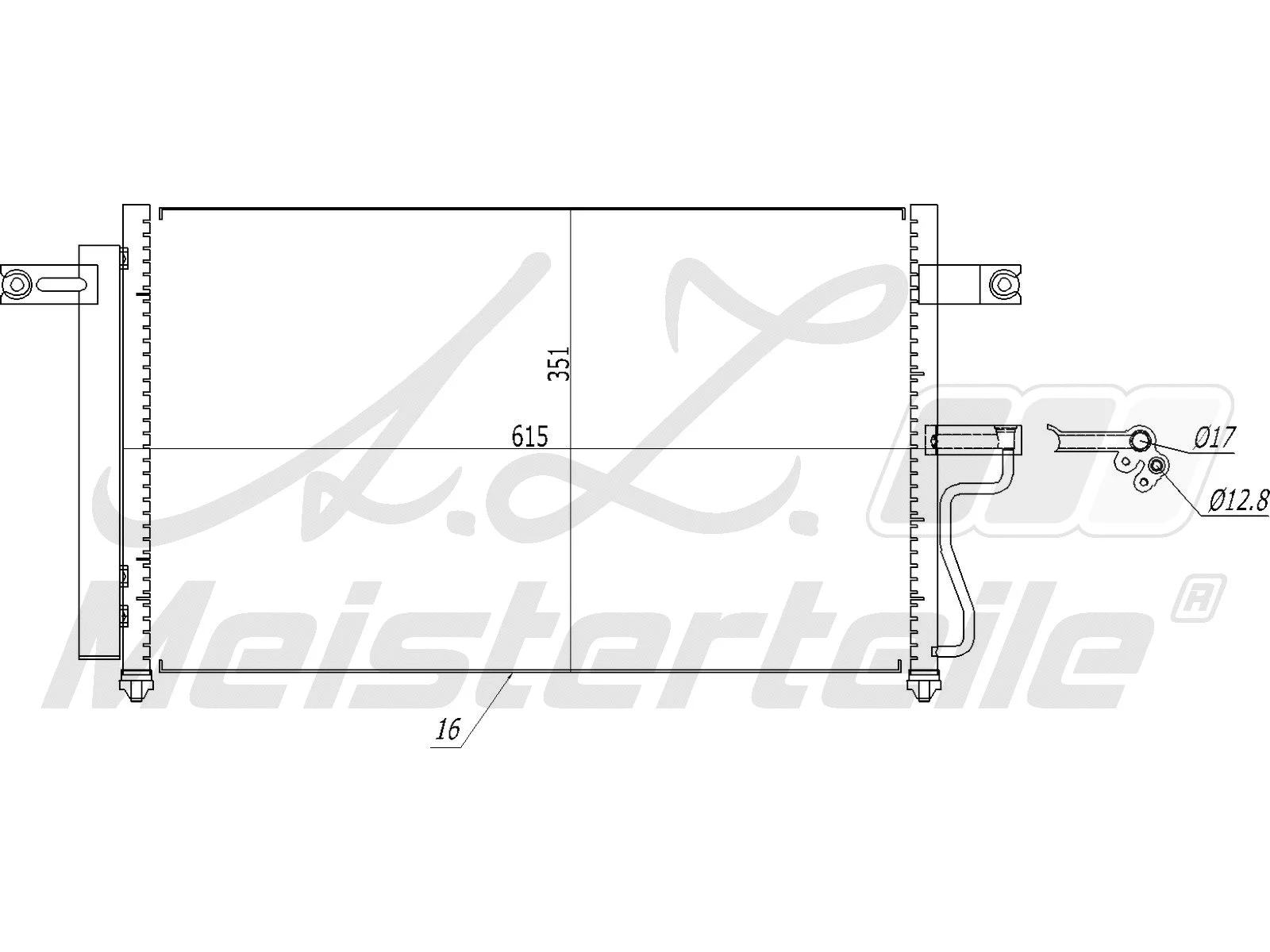 Condenser, air conditioning (AZMT-45-030-1157)