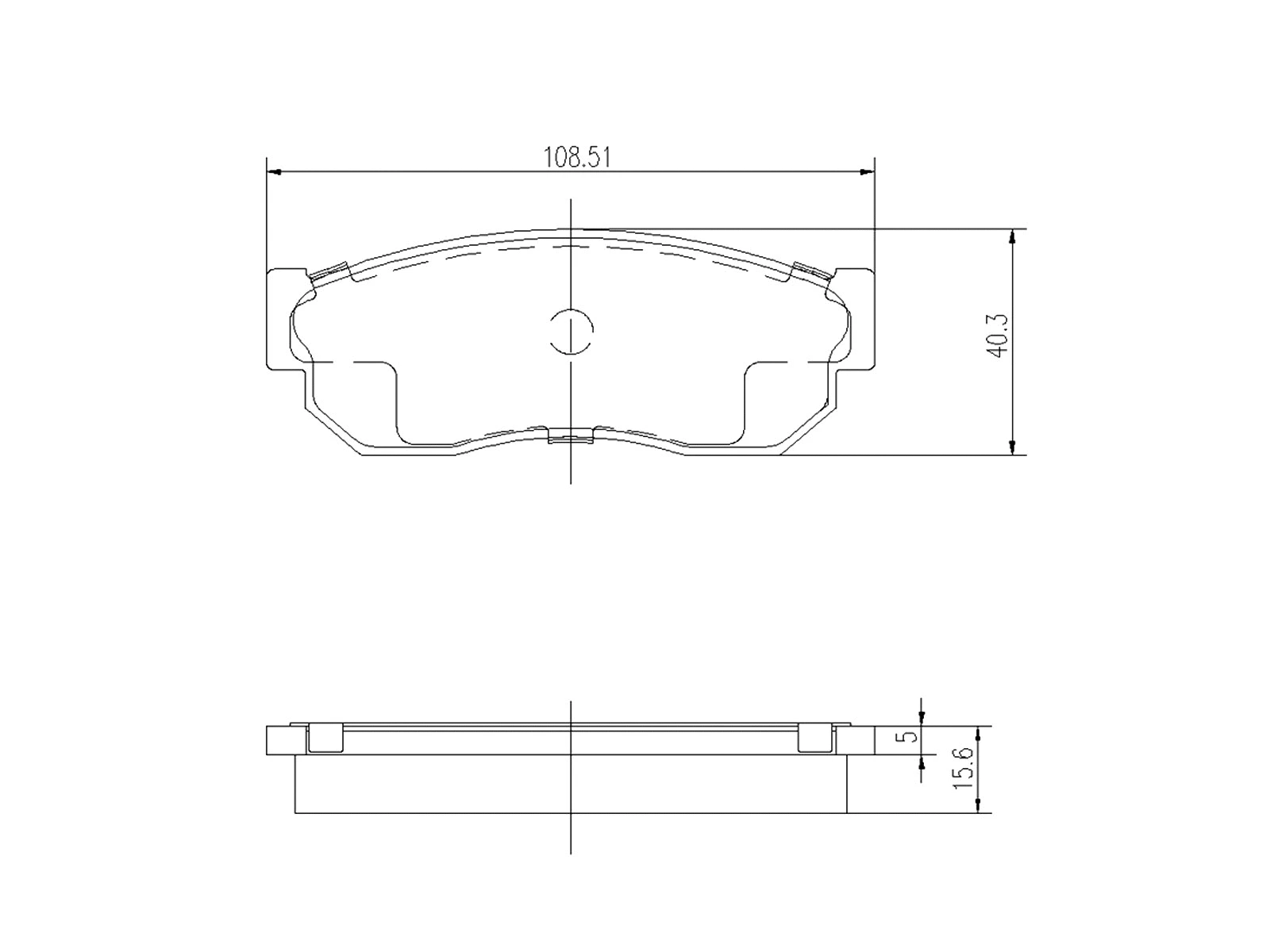 Brake Pad Set, disc brake (AZMT-44-022-1275)