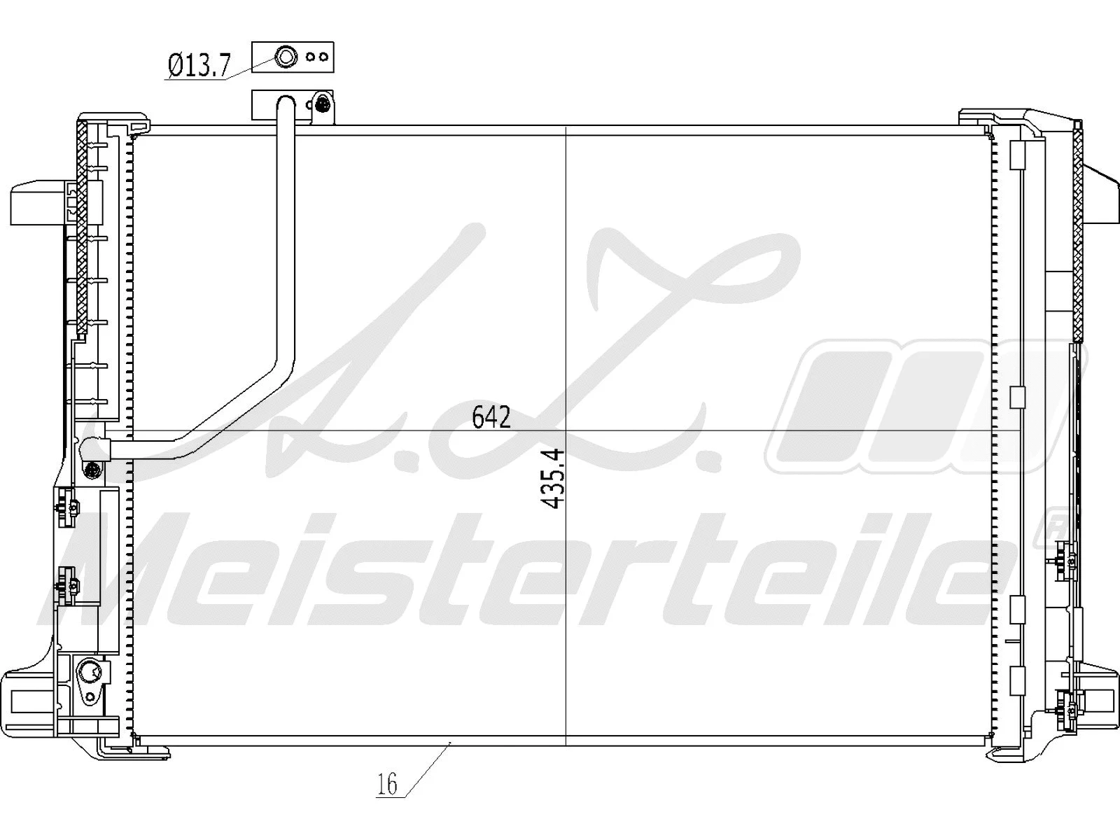 Condenser, air conditioning (AZMT-45-030-1308)