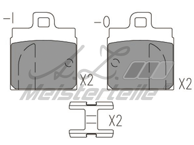 Brake Pad Set, disc brake (AZMT-44-022-2170)