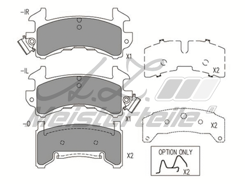 Brake Pad Set, disc brake (AZMT-44-022-1878)
