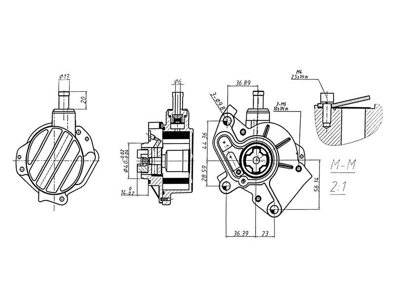 Vacuum Pump, braking system (AZMT-44-130-1008)