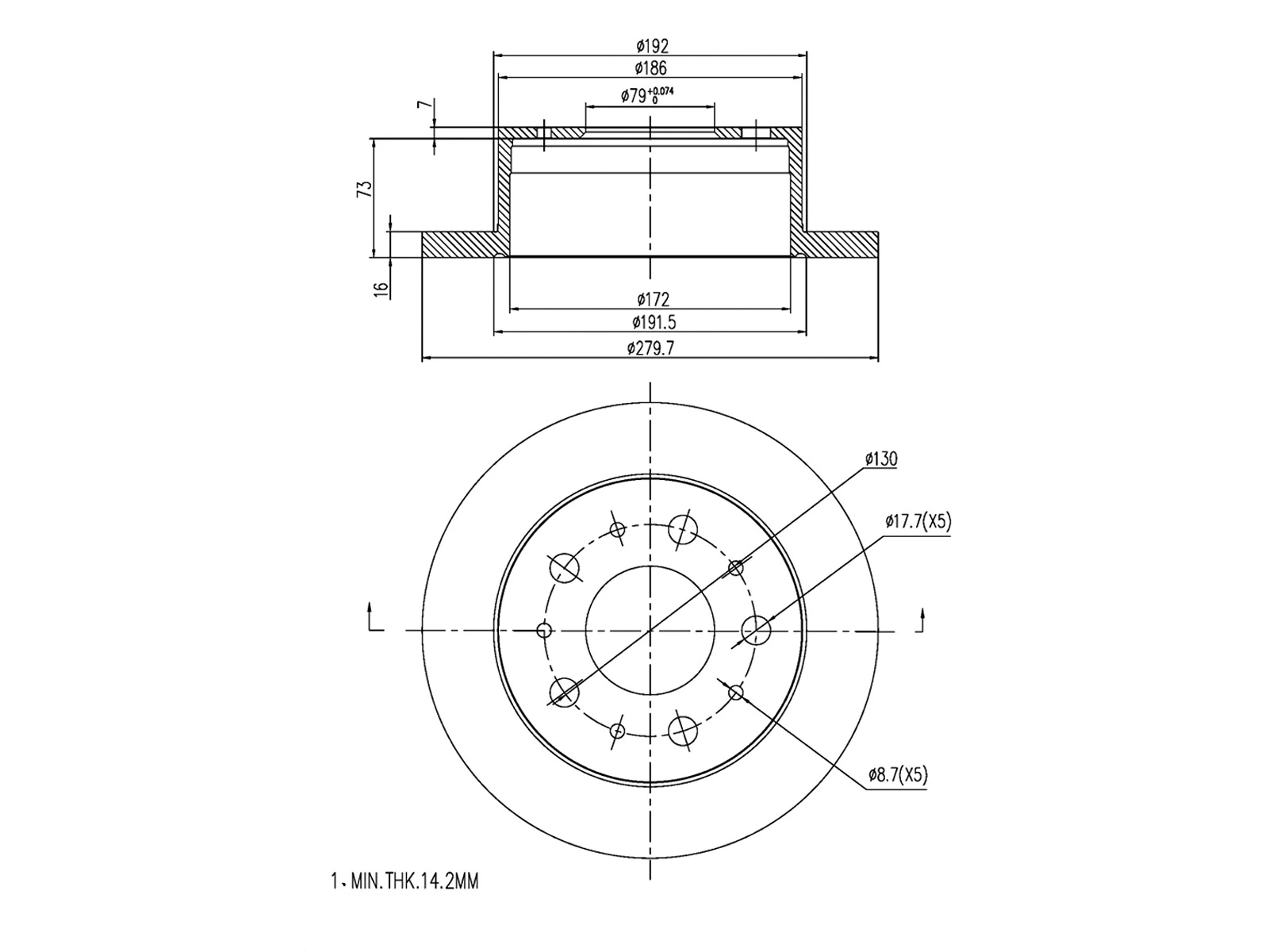 Brake Disc (AZMT-44-024-1290)